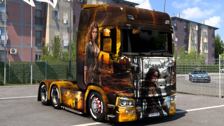 Scania Pirate Woman Skin 1.49